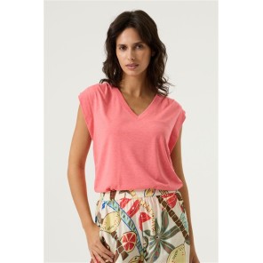 Garcia T-shirt R260204 Vhals - Koraal Garcia T-shirt R260204 Vhals - Koraal